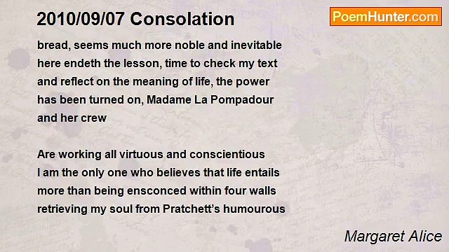 Margaret Alice - 2010/09/07 Consolation