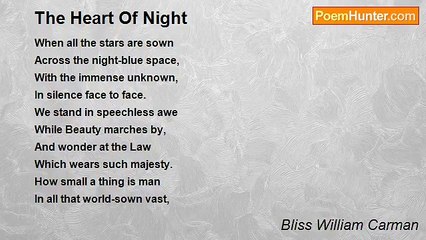 Bliss William Carman - The Heart Of Night
