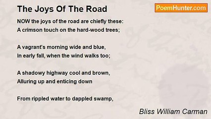Bliss William Carman - The Joys Of The Road