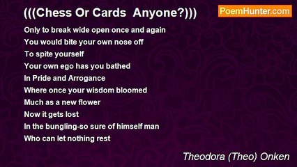 Theodora (Theo) Onken - (((Chess Or Cards  Anyone?)))