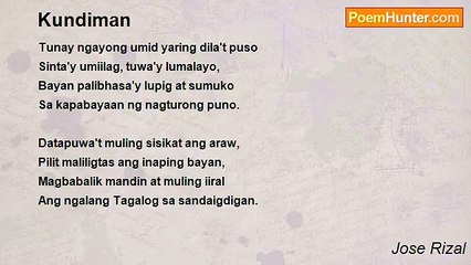 Jose Rizal - Kundiman