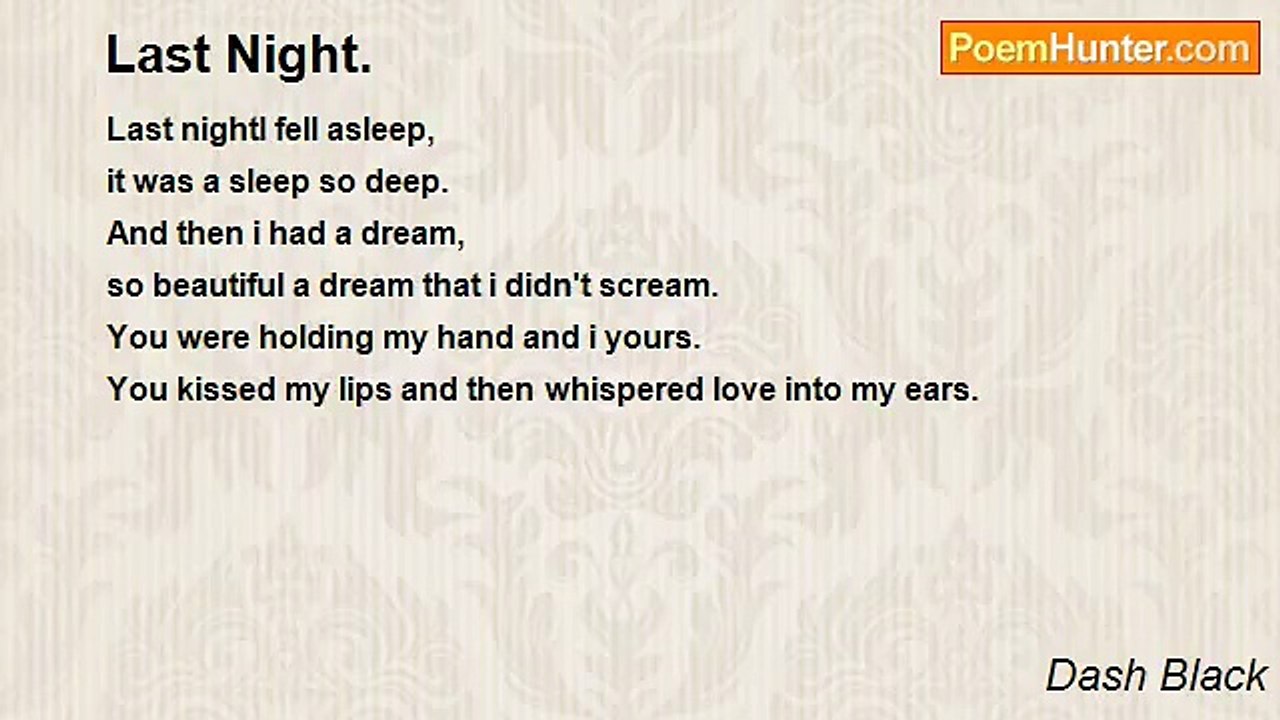 Dash Black - Last Night.