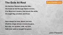 John Pierpont - The Exile At Rest