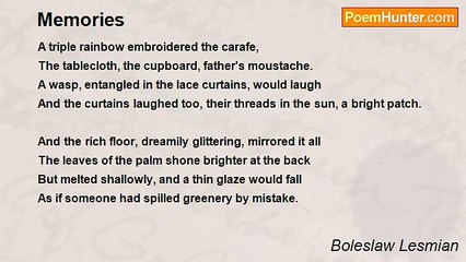 Boleslaw Lesmian - Memories