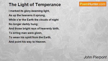 John Pierpont - The Light of Temperance