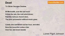 Lionel Pigot Johnson - Dead