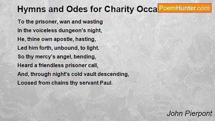 John Pierpont - Hymns and Odes for Charity Occasions II