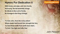 John Pierpont - Hymns For Dedication II