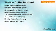 John Pierpont - The Vow Of The Reclaimed