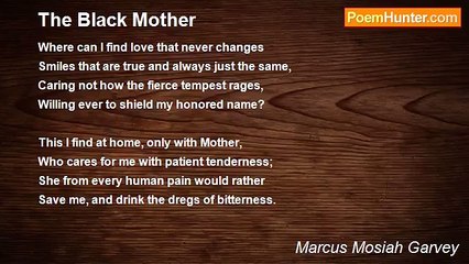 Marcus Mosiah Garvey - The Black Mother