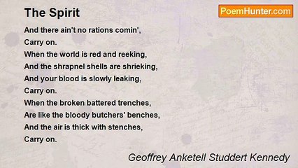 Geoffrey Anketell Studdert Kennedy - The Spirit