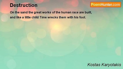 Kostas Karyotakis - Destruction