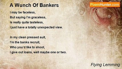 Flying Lemming - A Wunch Of Bankers