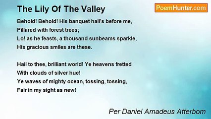 Per Daniel Amadeus Atterbom - The Lily Of The Valley