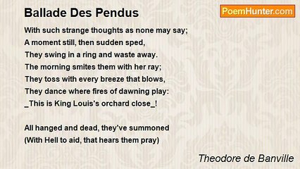 Theodore de Banville - Ballade Des Pendus