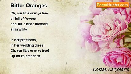 Kostas Karyotakis - Bitter Oranges