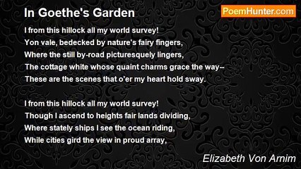 Elizabeth Von Arnim - In Goethe's Garden