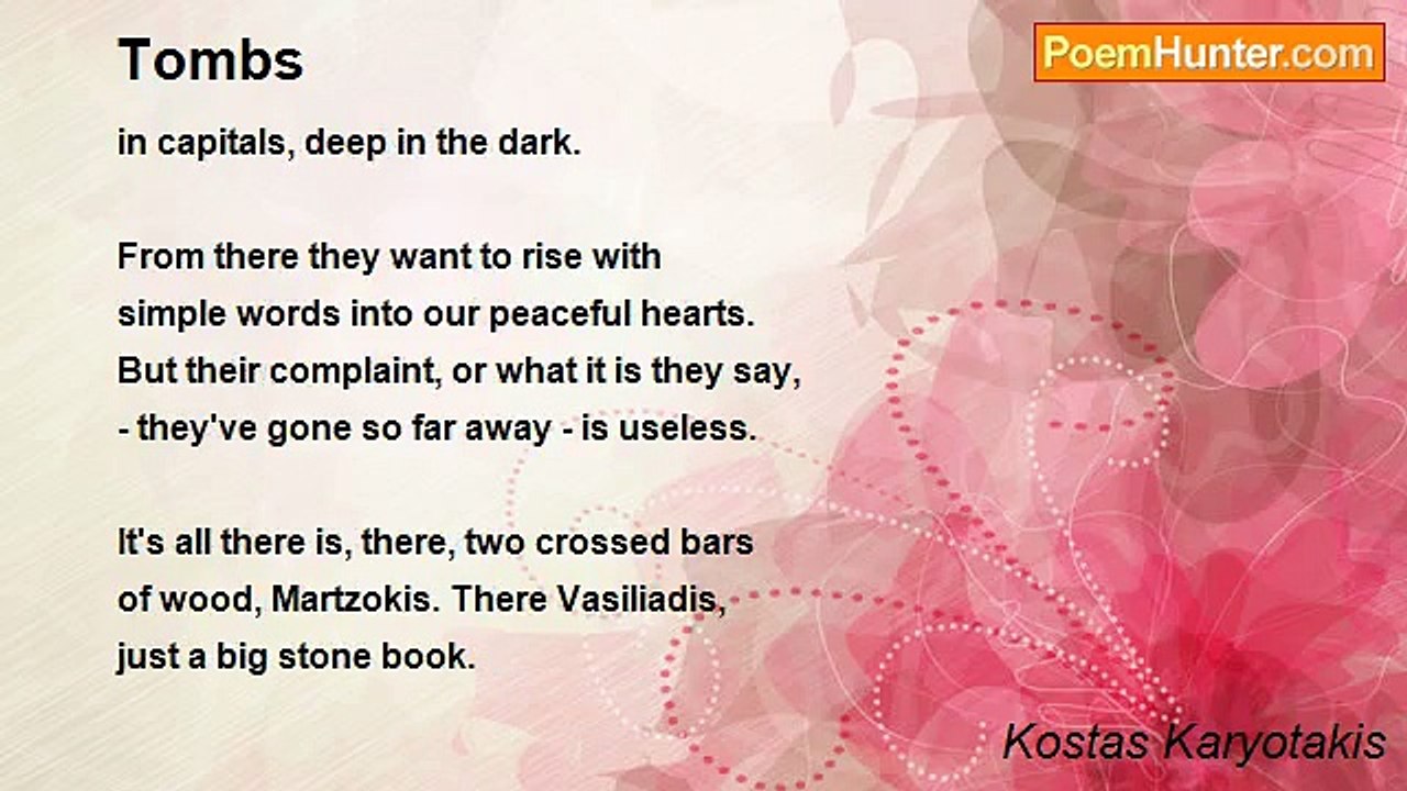 Kostas Karyotakis - Tombs