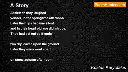 Kostas Karyotakis - A Story