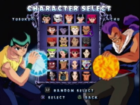 Spirit Detective Yusuke Urameshi VS Genkai In A Yu Yu Hakusho Dark Tournament Match / Battle / Fight