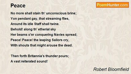 Robert Bloomfield - Peace