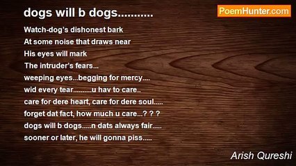 Arish Qureshi - dogs will b dogs...........