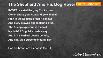 Robert Bloomfield - The Shepherd And His Dog Rover