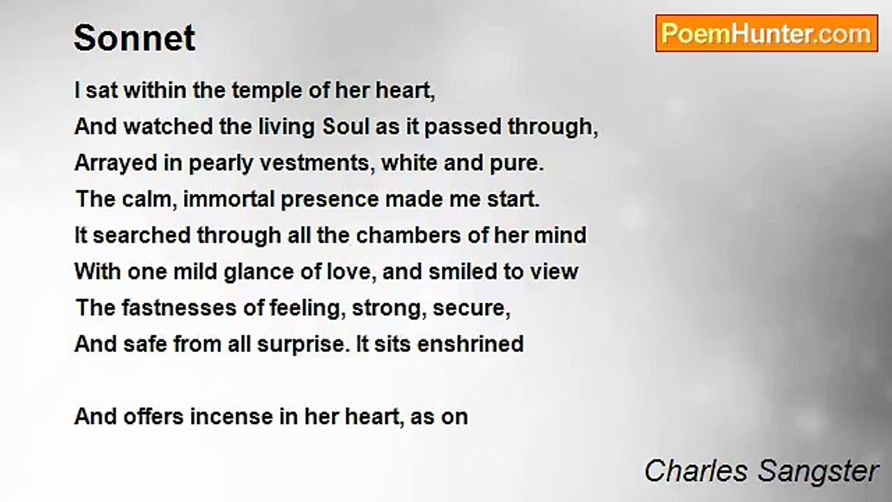 Charles Sangster - Sonnet