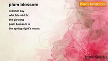 Izumi Shikibu - plum blossom