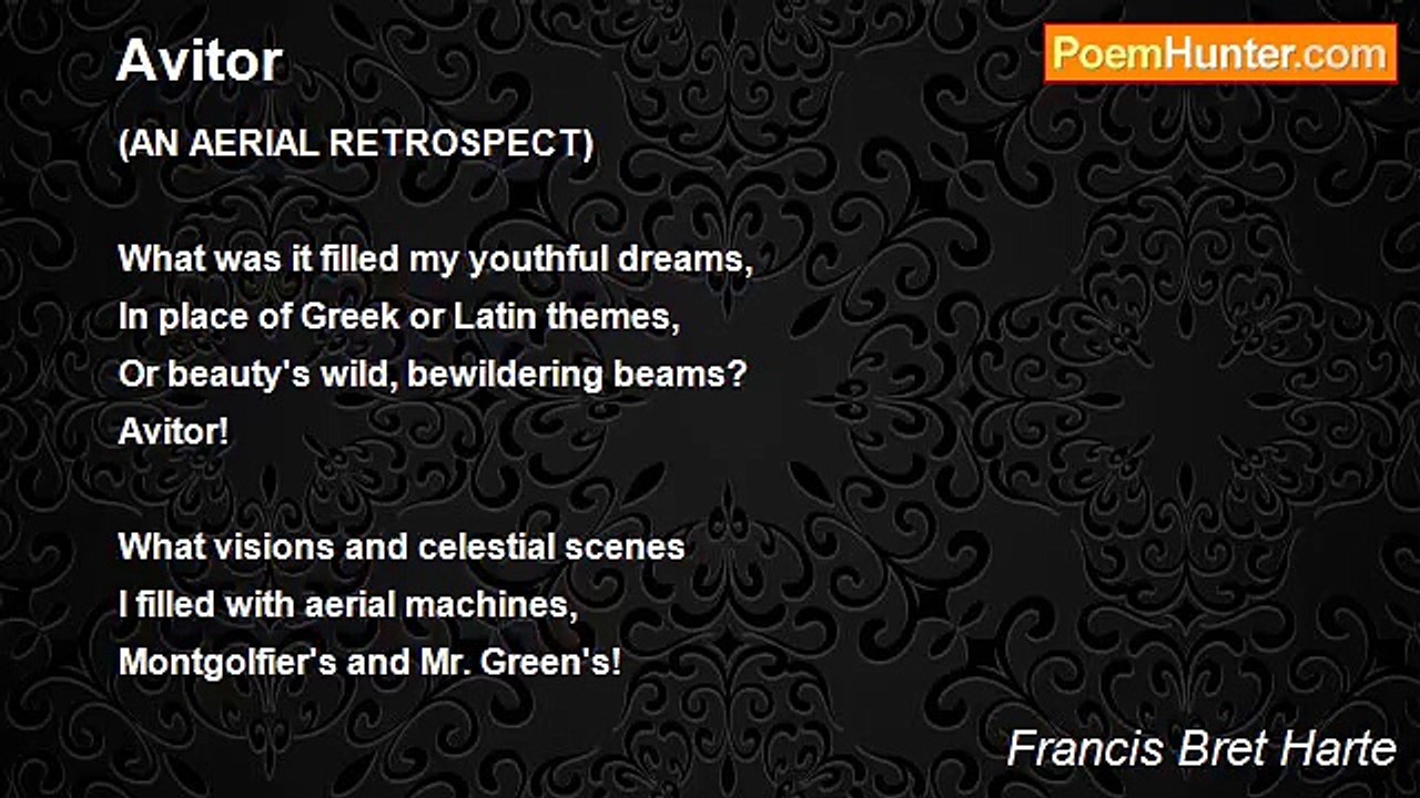 Francis Bret Harte - Avitor