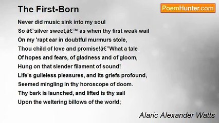 Alaric Alexander Watts - The First-Born