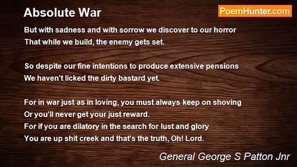 General George S Patton Jnr - Absolute War