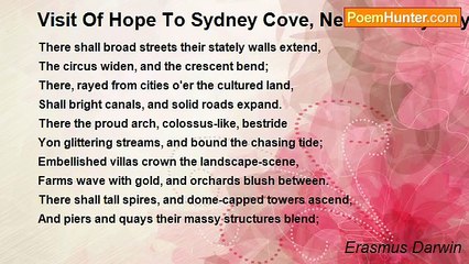 Erasmus Darwin - Visit Of Hope To Sydney Cove, Near Botany Bay