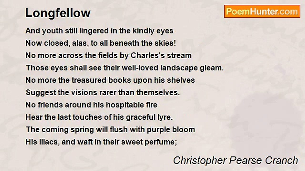 Christopher Pearse Cranch - Longfellow