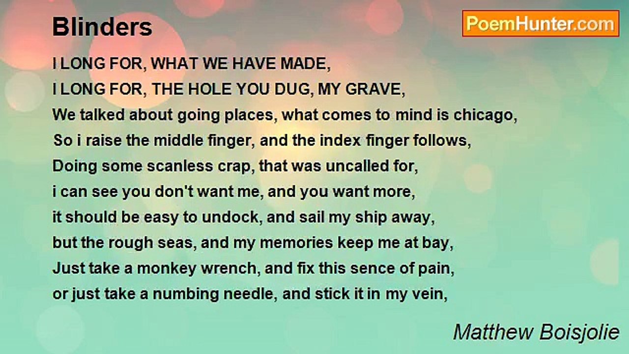Matthew Boisjolie - Blinders