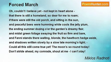 Miklos Radnoti - Forced March