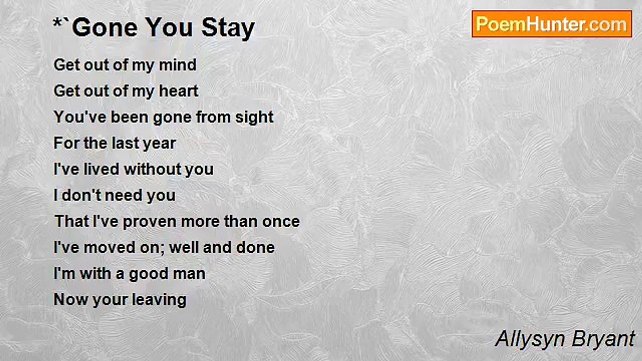 Allysyn Bryant - *`Gone You Stay