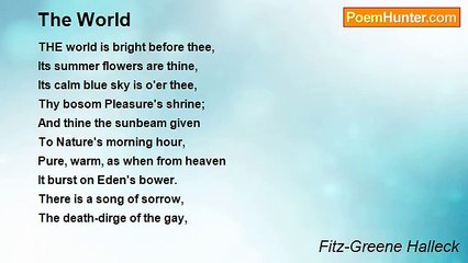 Fitz-Greene Halleck - The World