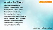 Hugo von Hofmannsthal - Ariadne Auf Naxos