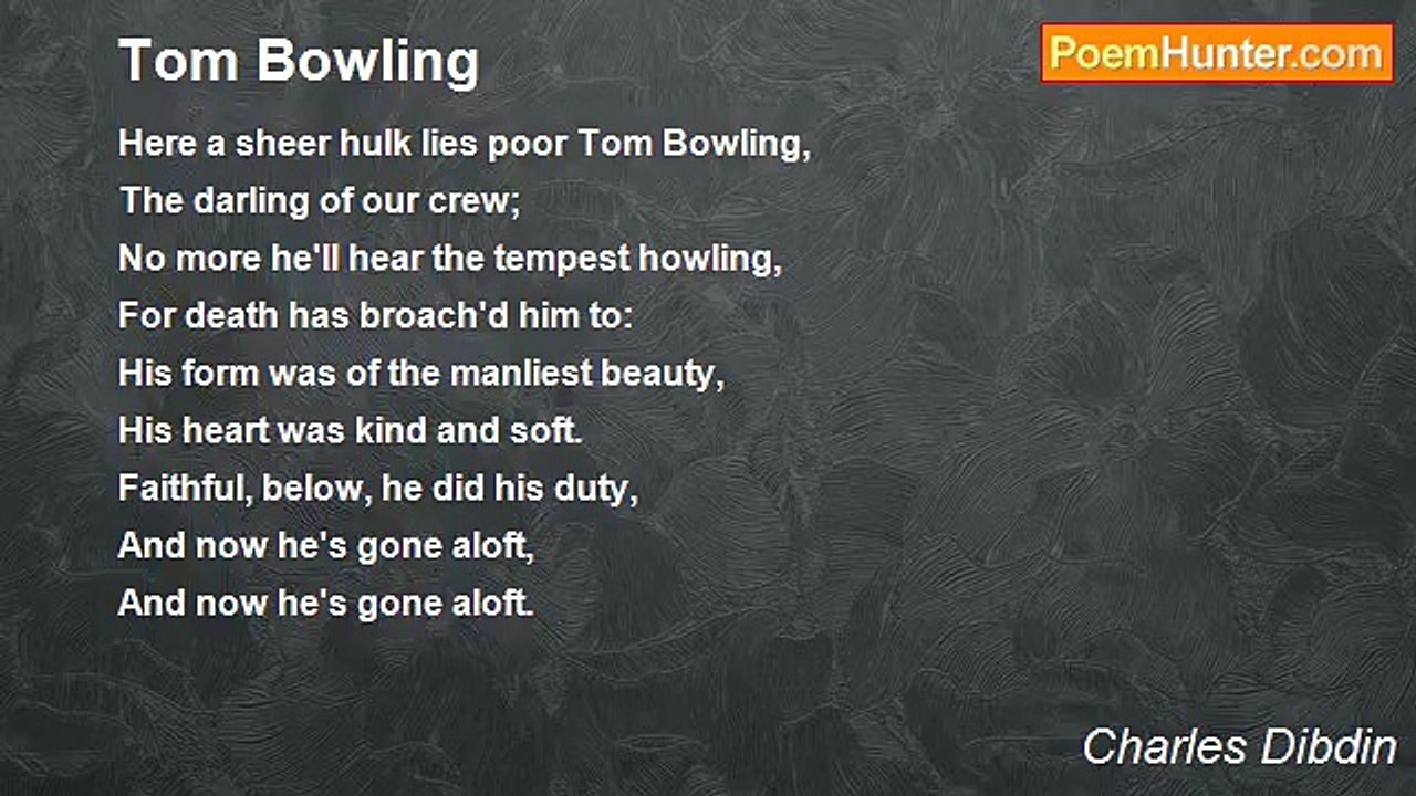 Charles Dibdin - Tom Bowling