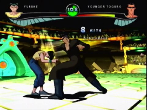 Spirit Detective Yusuke Urameshi VS Demon In A Yu Yu Hakusho Dark Tournament Match / Battle / Fight