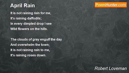 Robert Loveman - April Rain