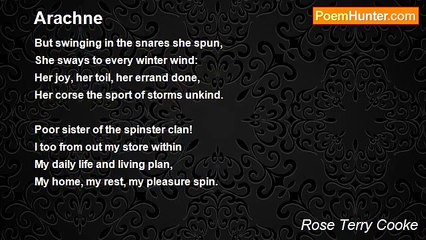 Rose Terry Cooke - Arachne
