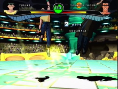 Spirit Detective Yusuke Urameshi VS Demon In A Yu Yu Hakusho Dark Tournament Match / Battle / Fight