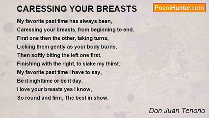 Don Juan Tenorio - CARESSING YOUR BREASTS