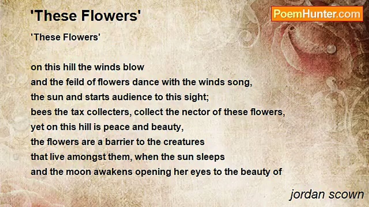 jordan scown - 'These Flowers'