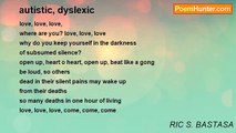 RIC S. BASTASA - autistic, dyslexic