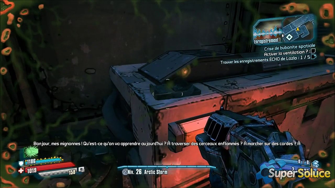 Borderlands The Pre-Sequel - Veines d'Hélios - Enregistrements ECHO de Lazlo