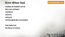 RIC S. BASTASA - Even When Sad
