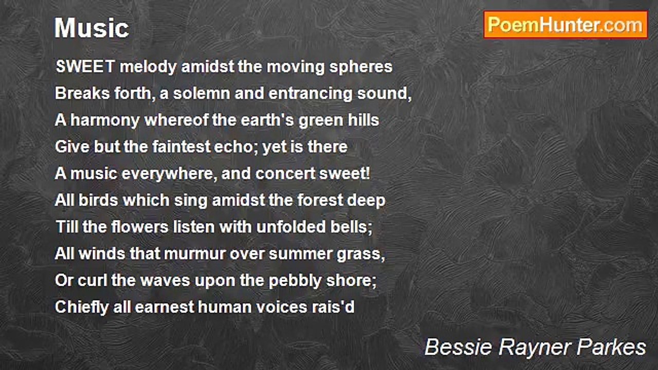 Bessie Rayner Parkes - Music